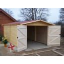 Garage en bois 28 mm 3.50 x 5.40 m (Livré et monté)