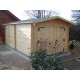 Garage en bois 42 mm 3.50 x 6.20 m (Livré et monté)