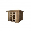 Abri de jardin en bois emboit&eacute; moderne 245 x 295 cm