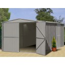 Garage m&eacute;tal TRECO 10x15 Zincalume (3,07 x 4,64 x 2.03m)