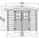 Abri de jardin en bois Heidelberg 7.18 m2