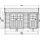 Abri de jardin en bois PASSAGE 12.4 m2 Ep.28 mm