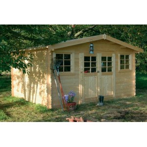 Abri de jardin bois SION 13.7 m2 Ep.28 mm