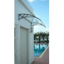 Auvent contemporain Mexico ch&acirc;ssis Aluminium